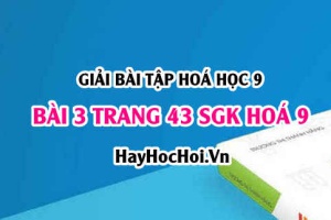 Giải bài 3 trang 43 SGK Hoá 9: Luyện tập các loại hợp chất vô cơ